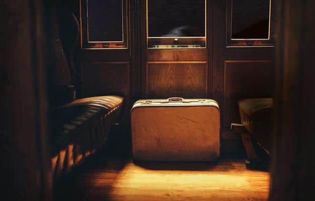 Vintage suitcases from the Budapest Express puzzle room