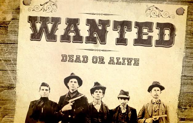Wanted Dead or Alive poster For Arizona Shootout Escape Room
